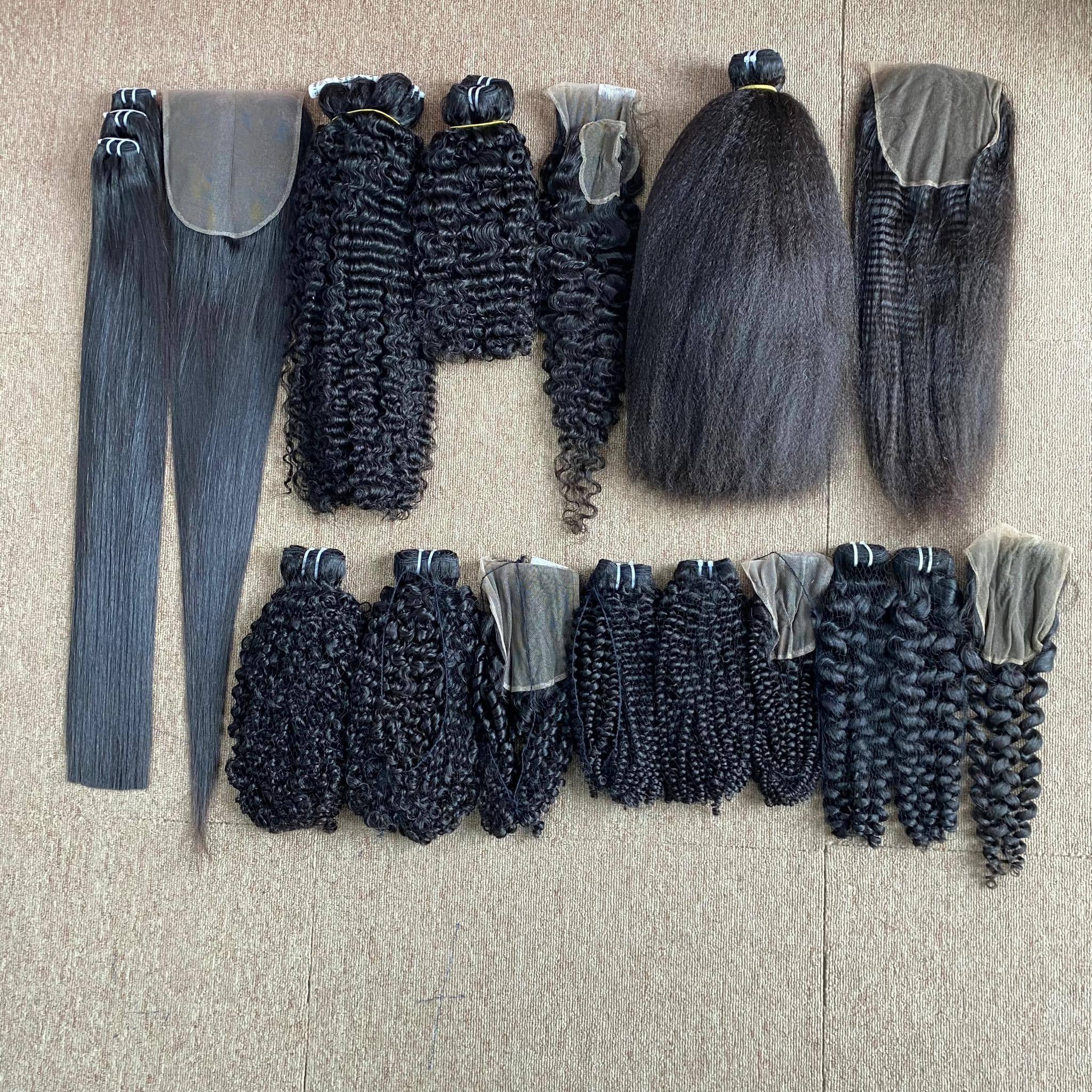 Eurasian/ Yaki/ Pixie Curl Raw Virgin Hair Quality Cuticle Aligned Hair Human Hair Vietnam Donor Factory Price