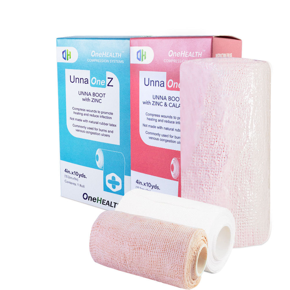 Leg Compression Wrap Unna Boot Bandage with Zinc Oxide and Calamine