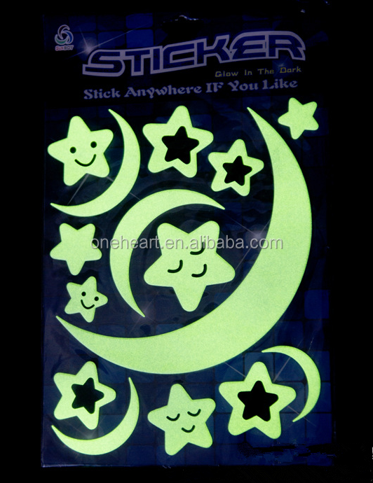 Star Night Glow In The Dark Stickers, Luminous Stickers,Fluorescent Sticker