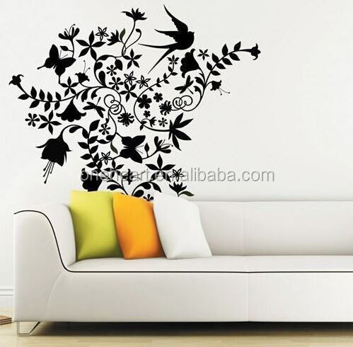 wall decal stickers/rose flowers wall sticker/flower wall sticker