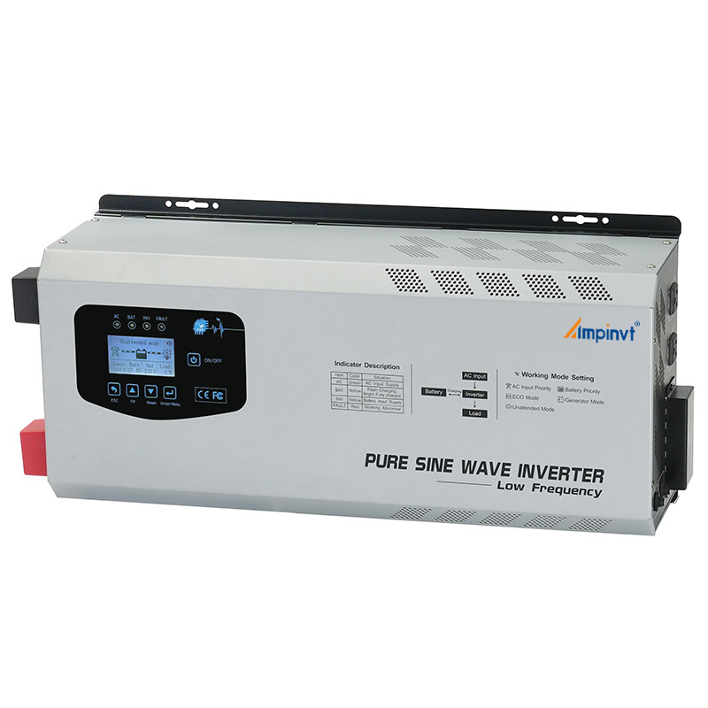 Ampinvt 1000w 2000w 3000w 5000w 6000w off grid low frequency dc ac pure sine wave inverter