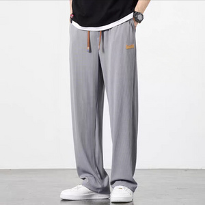 Wide Leg Pants Men's Summer Student Basic Versatile Extra Long Vertical Tube Casual Long Pants