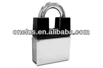 Heavy duty shackle protector security padlock