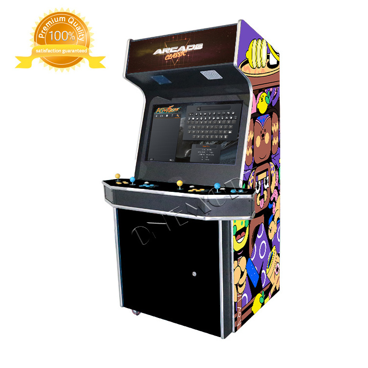 Full Size 4 Player Arcade Upright Stand-up Cabinet 32 Inch Monitor 10000+ Games Jamma Board MAME