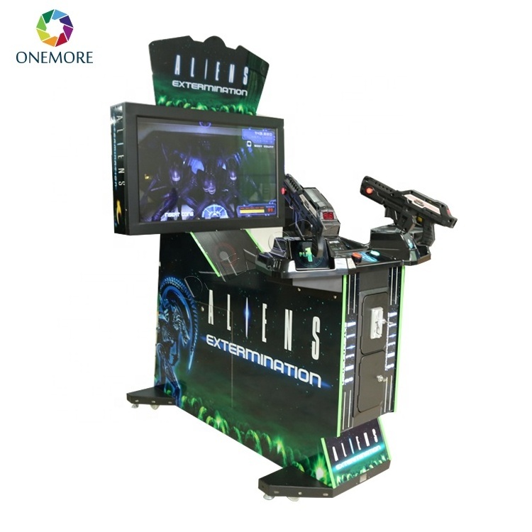 Factory Wholesale 42 Inch Two Players Gun Shooting Arcade Game Machine Simulator Double Gun Shooting Arcade Video Games