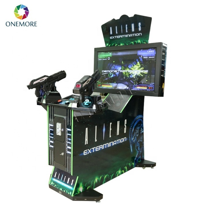 Arcade Machine Coin Operated Gun Shooting Game Machine, Aliens Shooting Game Machine, Kids Shooting Gun Machine for Sale