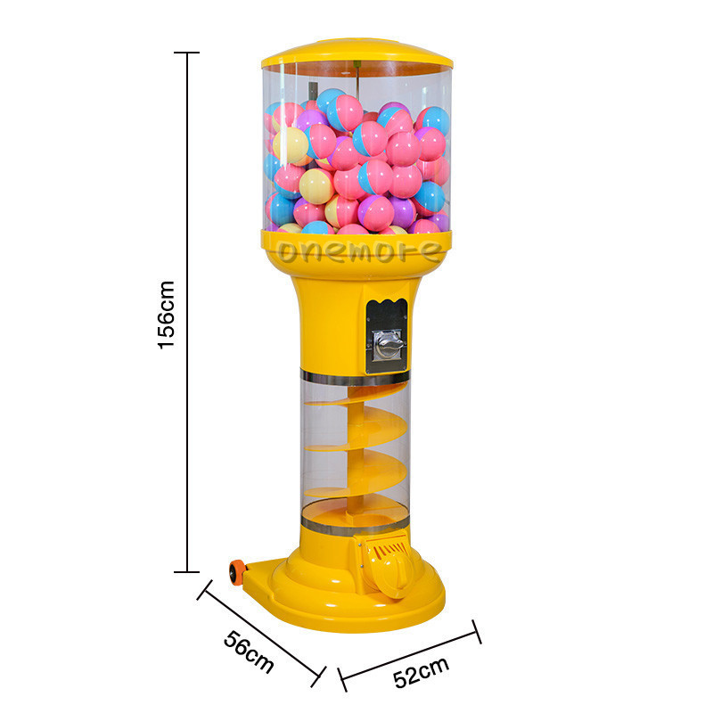 Wholesale Toy Vending Machine Holds 210 pcs 75mm Capsules Token Operated Egg Dispenser Arcade Machine