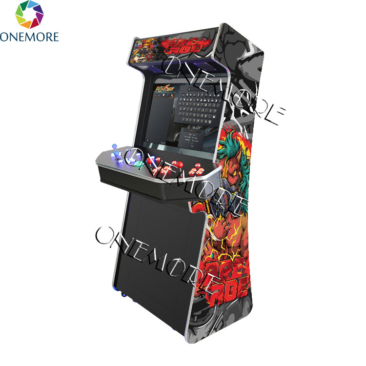 Slim Upright Arcade Game Machine, 4 Players Stand Up Arcade Machine With Trackball