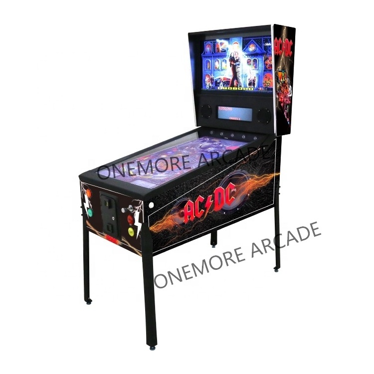 Enhanced 4K 49'' Full Force Feedback Virtual Pinball Machine with Flashing Lights Nudging Solenoids Shaker Motor