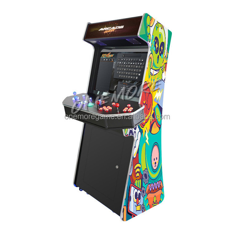 4 Player Upright Arcade Machine, 4P Stand Up Arcade Cabinet