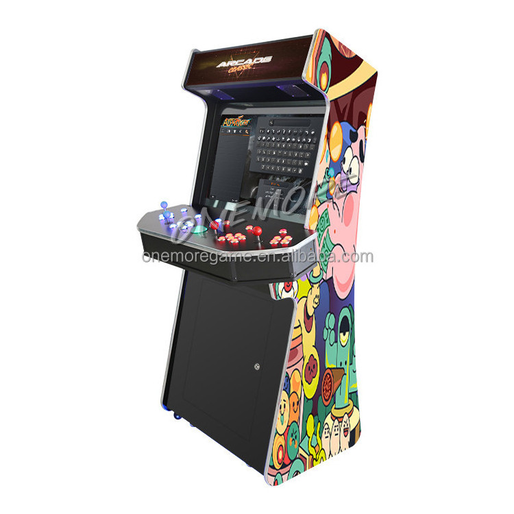 4 Player Upright Arcade Machine, 4P Stand Up Arcade Cabinet