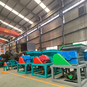 Automatic  Metal Shredder Machine Waste Truck Tyre Rubber Plastic Recycling Double Shaft Machine Tire Shredder