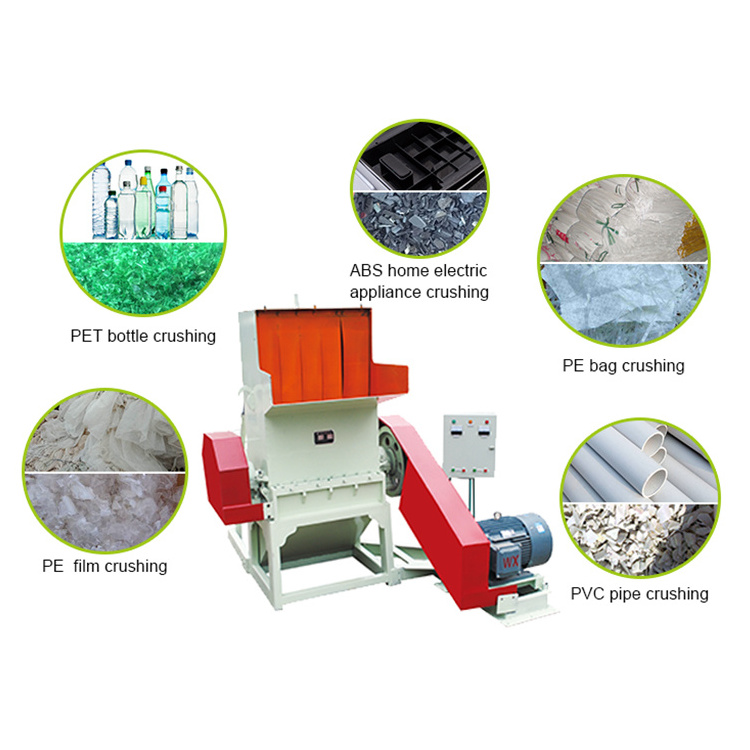 Recycling Shredder PET Plastic Bottle and Can Crushing Machine Small Plastic Crusher