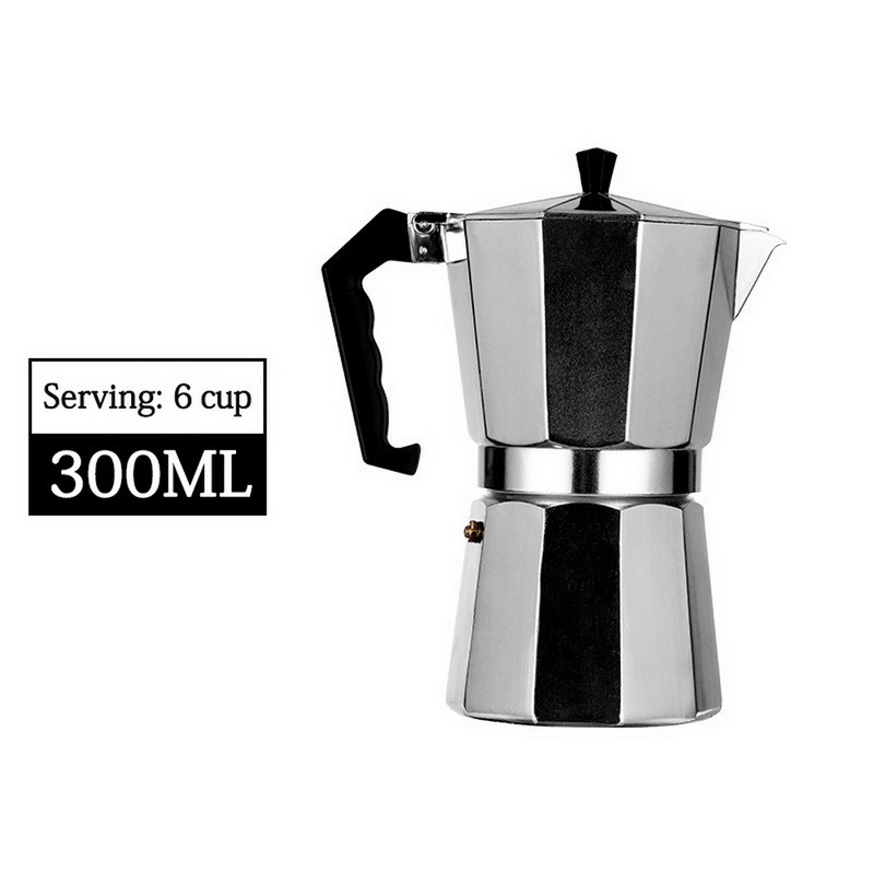 2021 hot Wholesale Modern 1 Cup 2 Cups to 12 Cups Moka Pot Coffee Maker Stove-Top Mokapot  coffee pot new