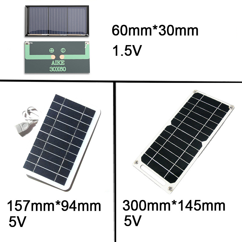 5V High Power USB Solar Panel Outdoor Waterproof Hike Camping Portable Cells Power Bank Battery Solar Charger for Mobile Phone