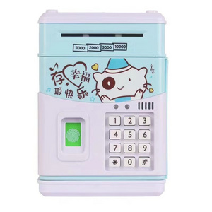 Electronic Piggy Bank for Kids Cash Money Savings box for coins Fingerprint and Face Scan Password Lock Money Box