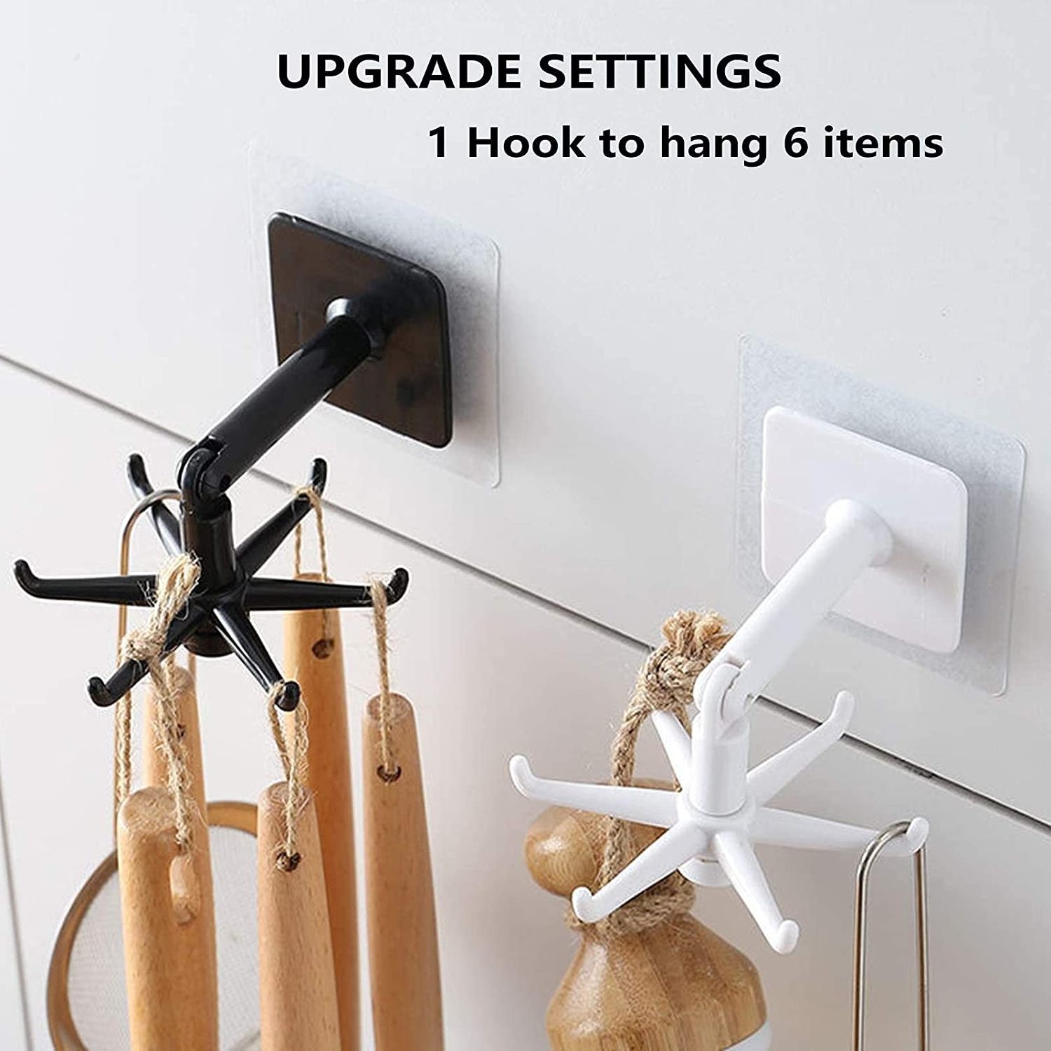 Folding Hook 360 degree Cabinet Hooks Self-Adhesive 180 degree Vertical Flip Hook for Home Kitchen Bathroom