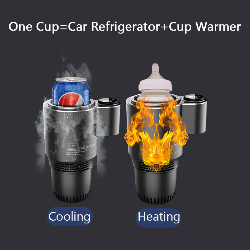 Smart 2 In 1 Car Heating Cooling Cup for Coffee Miik Drinks Electric Beverage Warmer Cooler Holder Travel Mini Car Refrigerator