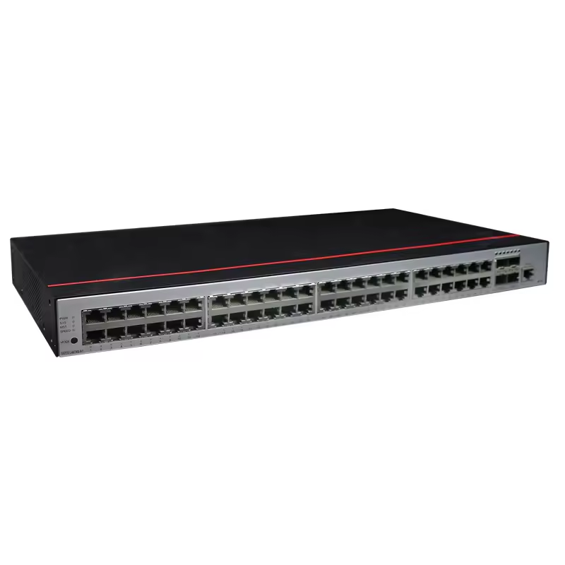 Wholesale Price S5735-L48LP4XE-A-V2 switch with 48-port 1000BASE-T, 4-port 10GE SFP+, 2-port 12GE stack, PoE+