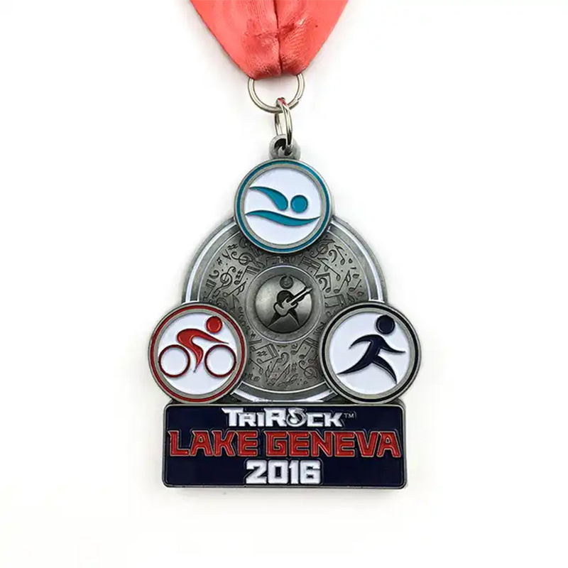 Custom Zinc Alloy Metal Medal Cheap Design Fiesta Sports Race Finisher Marathon Award Medal