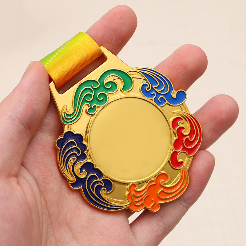 Customizing your own epoxy Awards Running Award Sports Medal general blank metals for competition gold football medal gift