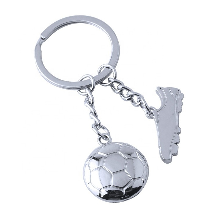 Sports Gift Keyring Metal Football Soccer Shoe Keychain