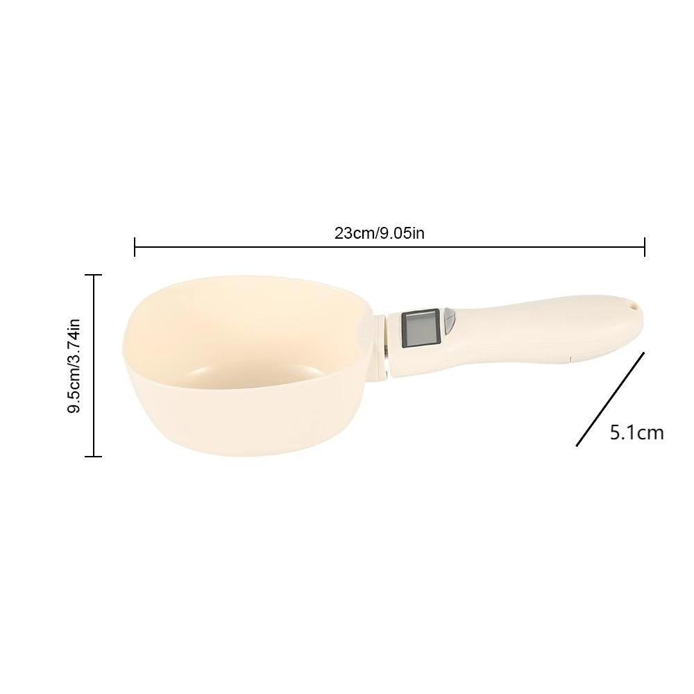 Pet Food Measuring Scoop Electronic Dog Cat Food Measuring Cup Digital Spoon Scale Kitchen Food Scale with LED Display