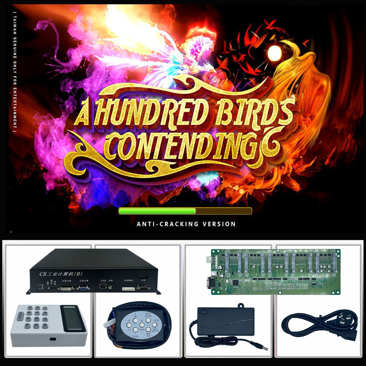 A hundred birds contending racing simulator arcade  pinball virtual reality arcade lottery machine