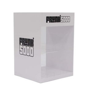 Silk Screen Logo Customized Cigarette Smoke Shop Tobacco Display Rack LED Counter Top Acrylic Display Rack Stand