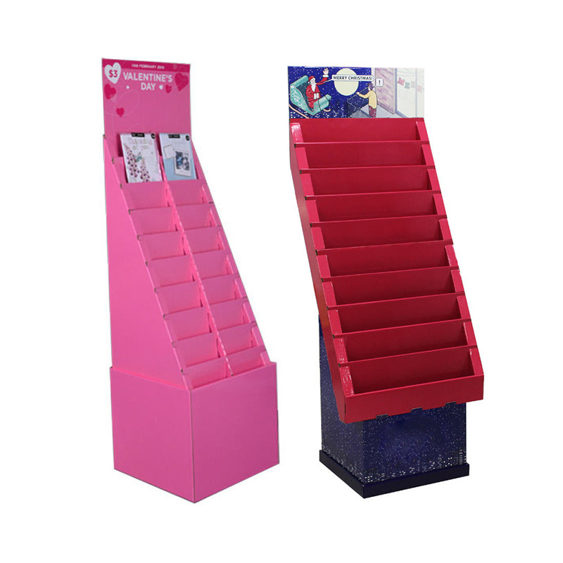 Wholesale Retail Advertising Racks Floor Display Stand Kids Accessories Toy Book cardboard Shelf Floor stand for books