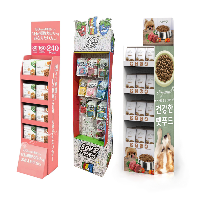 custom corrugated paper pop carton display stand coffee Bag cardboard display stand Drinks coffee Bag display