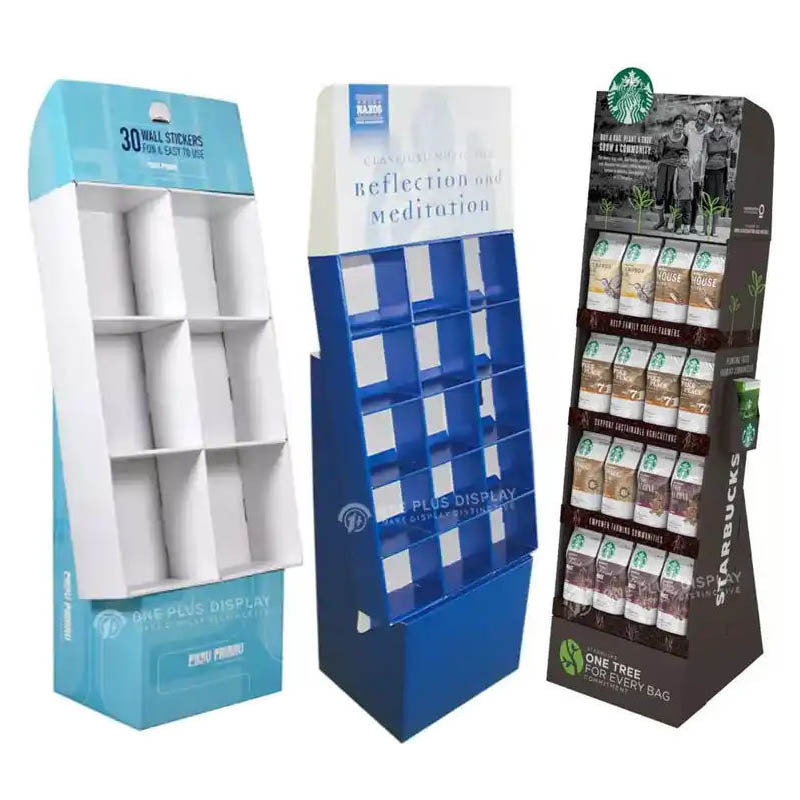 Custom paper rack carton stand display retail funko pop cardboard store chocolate candy food cardboard pallet display stand