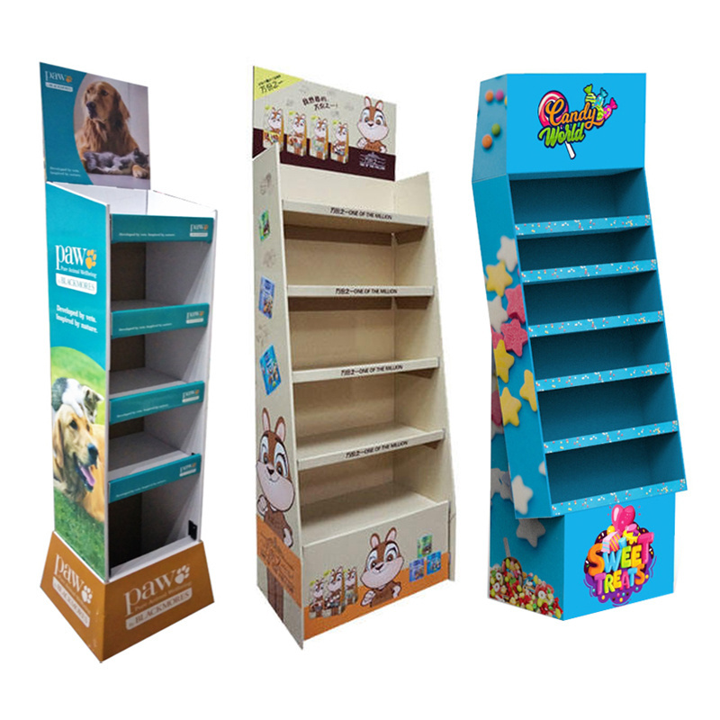 cardboard round cardboard hanging display product korean food display stand 3d paper display cardboard shelf