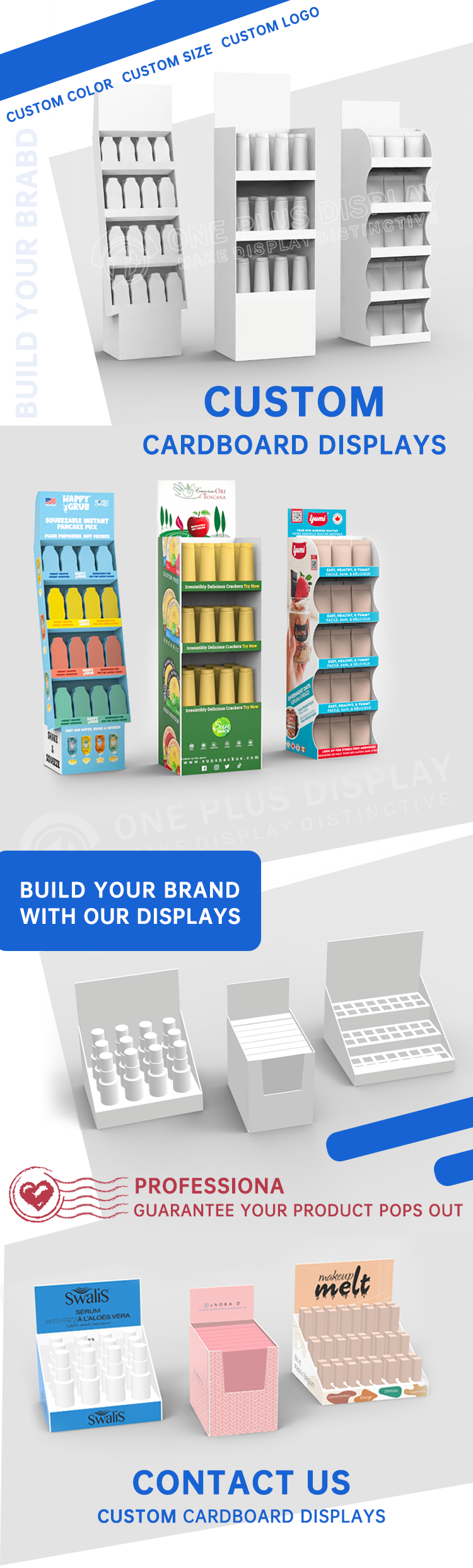 POP Retail hook counter display cardboard display box  Medicine Custom Cardboard Display Shelves For Medicine