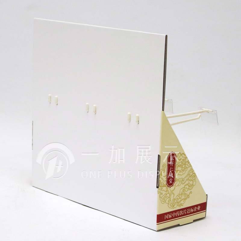 POP Retail hook counter display cardboard display box  Medicine Custom Cardboard Display Shelves For Medicine