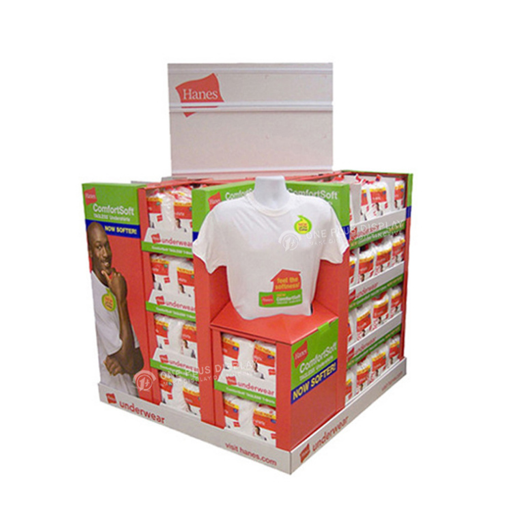 corrugated stand Corrugated Recyclable brochure retail Cardboard t shirt display stands pdq display pallet