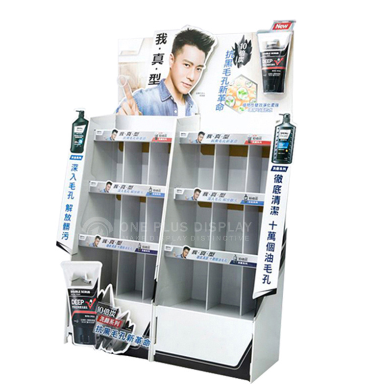 Retail Manual Shaver Pop Hook Display Stand Electric Trimmer Hair Clipper Paper Cardboard Hook Display Rack