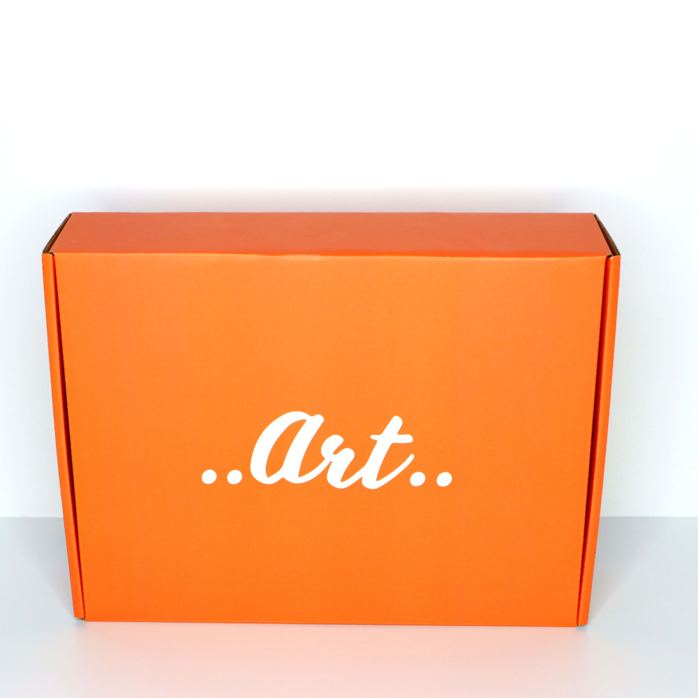 Custom Printing Services Eco Friendly Packaging Tuck Box Printed Orange Shipping Boxes