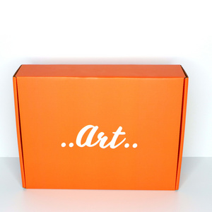 Custom Printing Services Eco Friendly Packaging Tuck Box Printed Orange Shipping Boxes