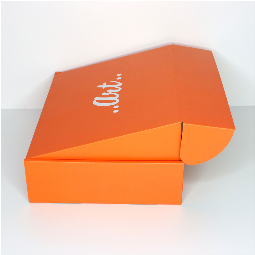 Custom Printing Services Eco Friendly Packaging Tuck Box Printed Orange Shipping Boxes