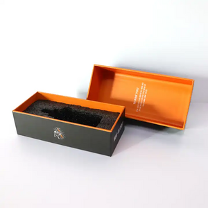 Custom Cardboard Packaging Gift Box Removable Lid 2 Pieces Lid and Base Box with Foam Insert