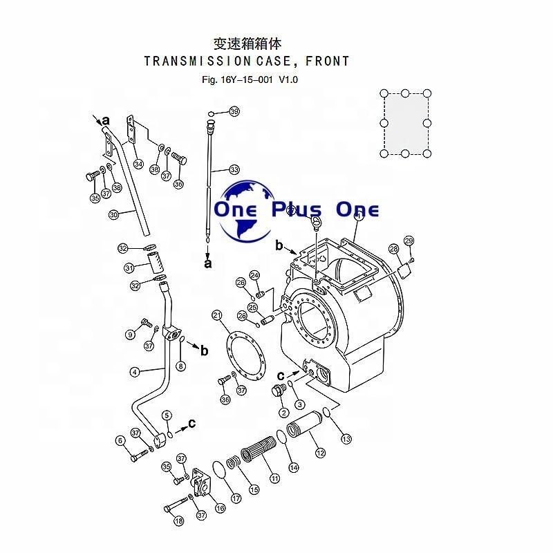 Genuine Shantui gearbox 16Y-15-00000 transmission gearbox For shantui SD16 bulldozer