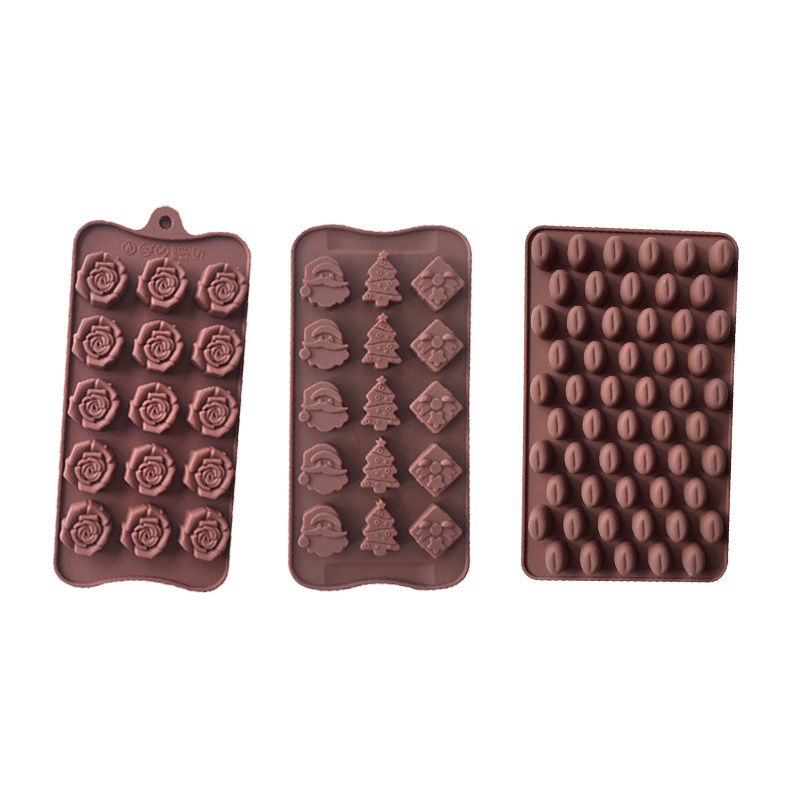 Factory Food Grade Silicone No-stick Baking Chocolate Mold Silicone 3D Mould for for Making Hot Chocolate Jelly