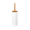 Bathroom stainless steel matte toilet brush silicone and holder disposable toilet brush