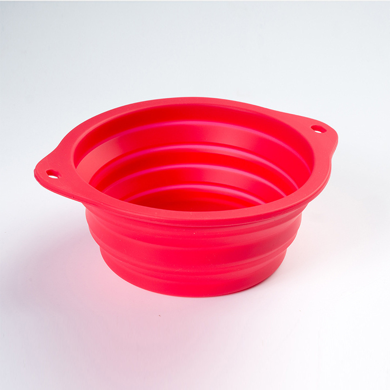 Pop-up Dog Bowl & Pet Bowl - Collapsible Travel Silicone Camping Crate Dish Bowl