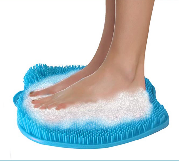 Non-slip Apple Shape Plastic Foot Scrubber Shower Soft Spa Foot Bath Massager