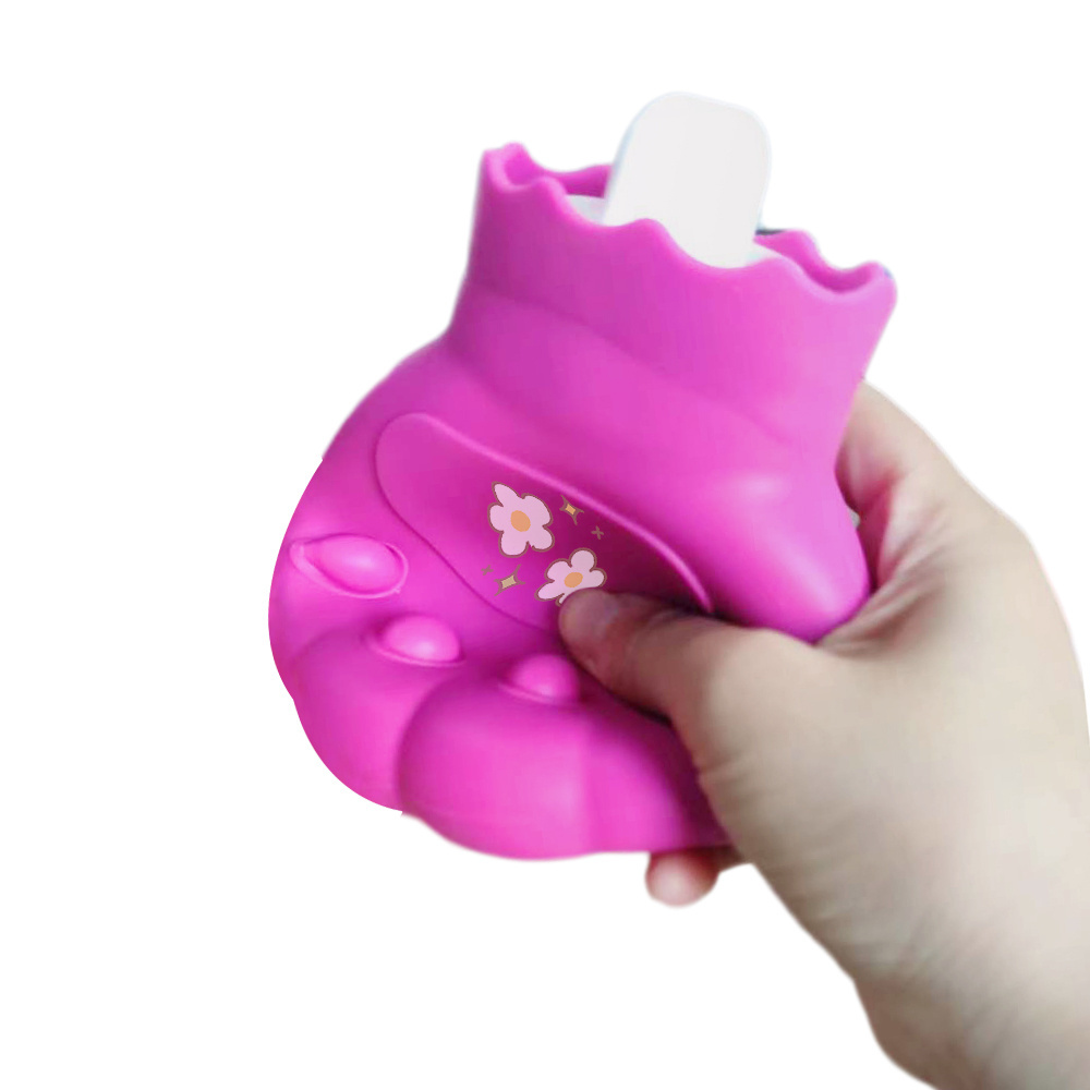 Hot Water Bag Solid Color Creative Cute Mini Hand Warmer Bag Thick Seal Design Multi-purpose Mini Hot Water Bottle