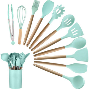 Wholesale 11 Pcs Silicone Kitchen Utensils Set Cooking gadgets items utencilios de cocina