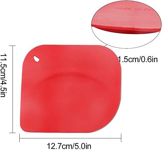 Wholesale Silicone Pastry Dough Pan Bench Bread Scraper