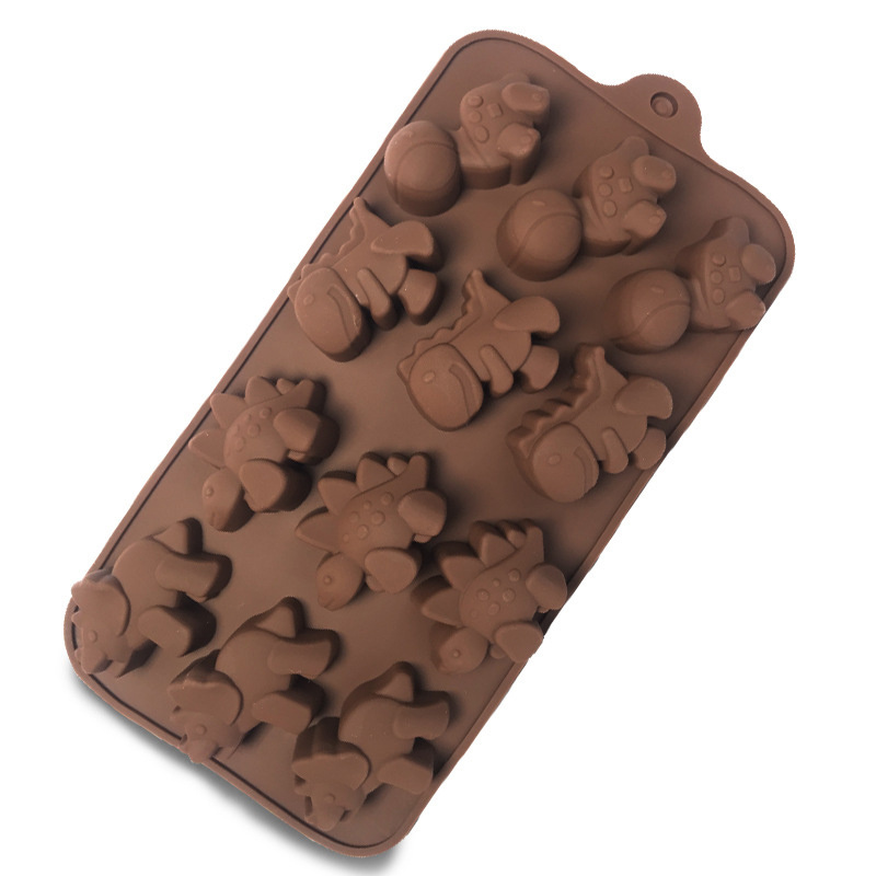 Factory Food Grade Silicone No-stick Baking Chocolate Mold Silicone 3D Mould for for Making Hot Chocolate Jelly